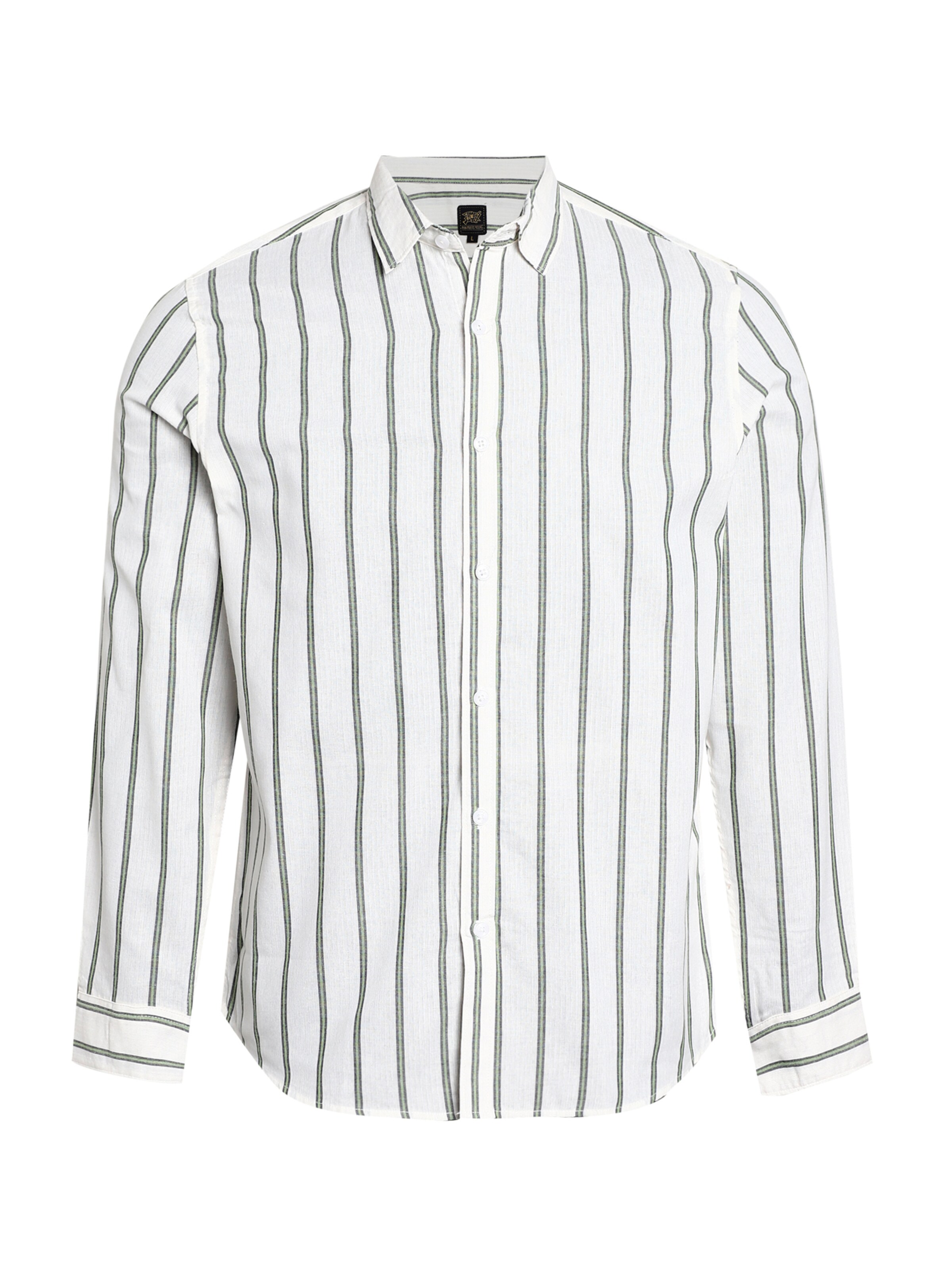 Coupe regular Chemise 'Winifred' Campus Sutra en blanc : devant