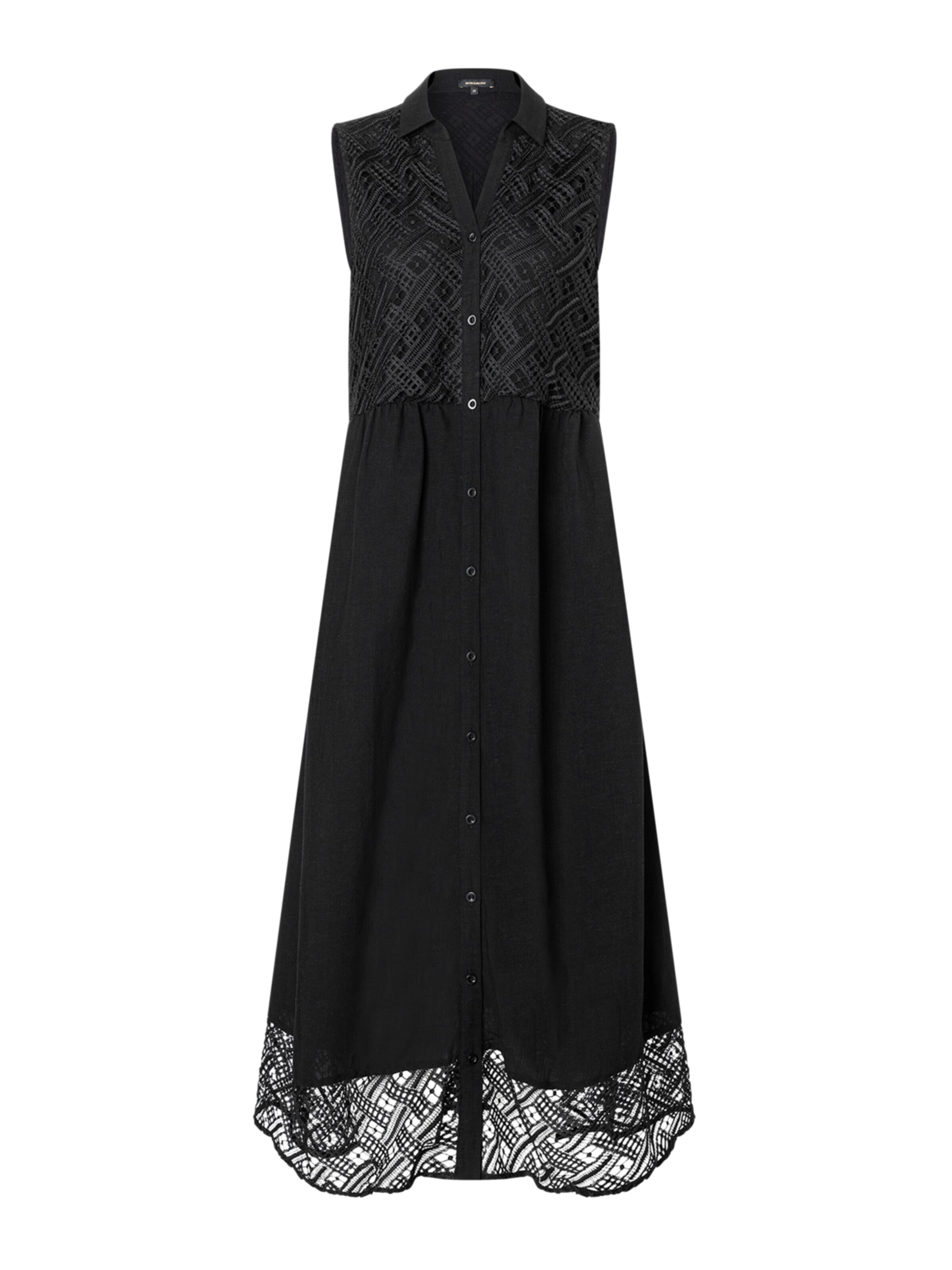 Robe-chemise MORE & MORE en noir : devant