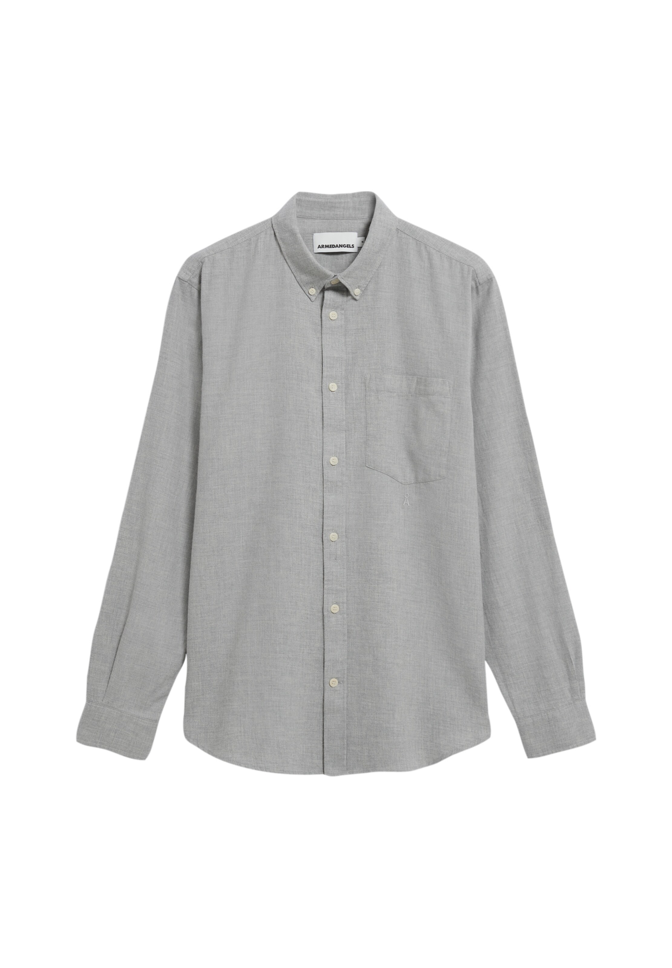 ARMEDANGELS Hemd 'Araamo' in grau, Produktansicht