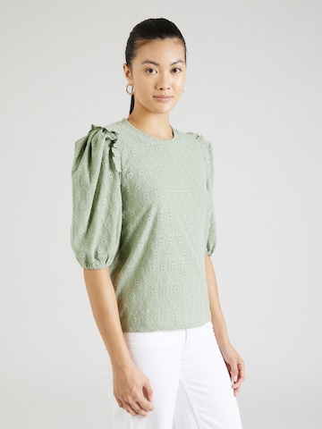 SISTERS POINT - Blusa 'EINA' en verde: frente