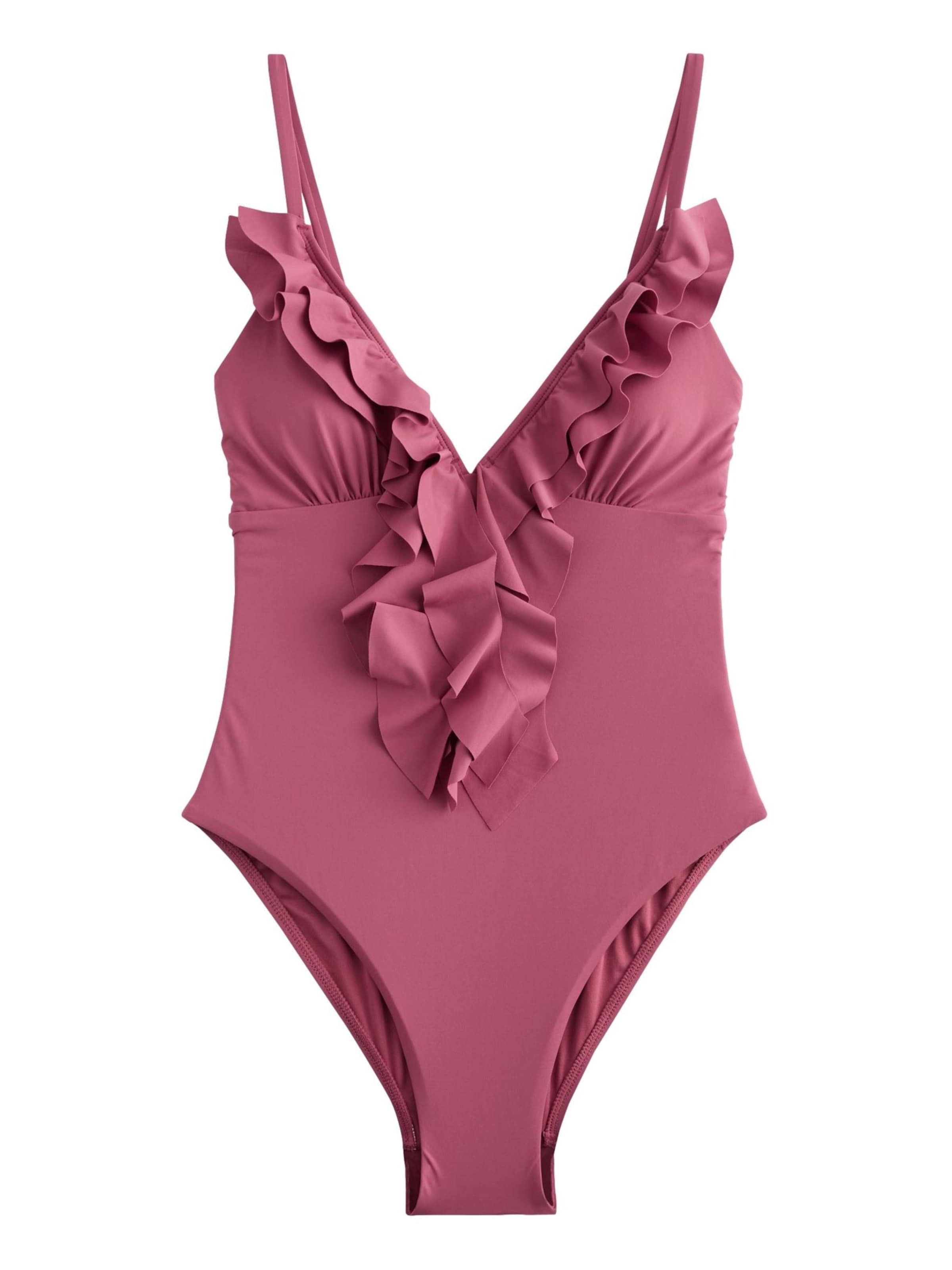 Next Swimsuit in Pink: front