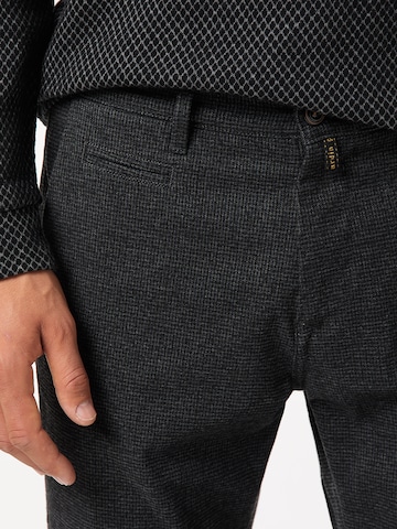 PIERRE CARDIN Regular Chino Pants 'Lyon' in Black