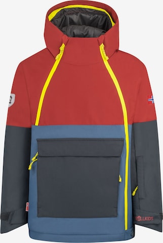 TROLLKIDS Winter Jacket in Red: front