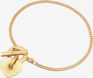 ELLI PREMIUM Bracelet 'Chunky, Herz' in Gold