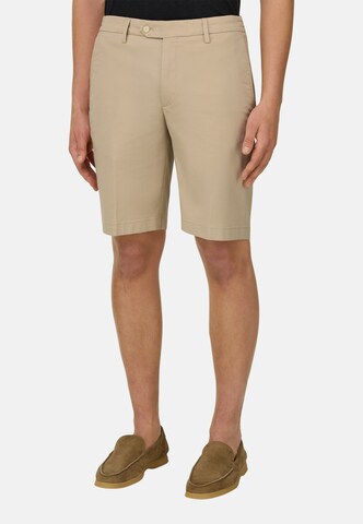 Boggi Milano Slimfit Παντελόνι τσίνο σε μπεζ: μπροστά