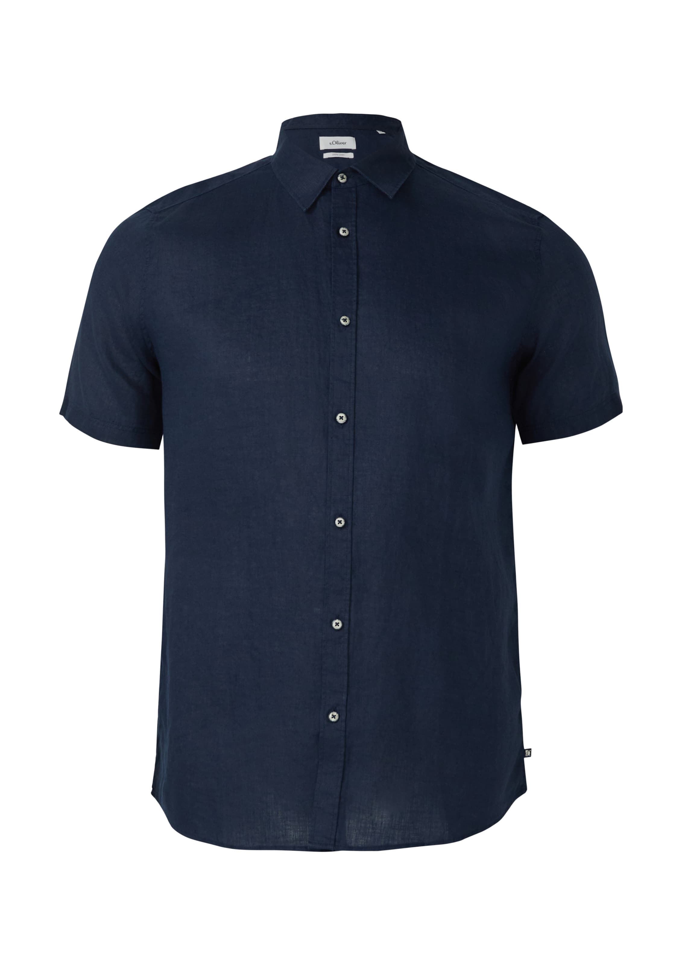 s.Oliver Overhemd in Blauw: voorkant