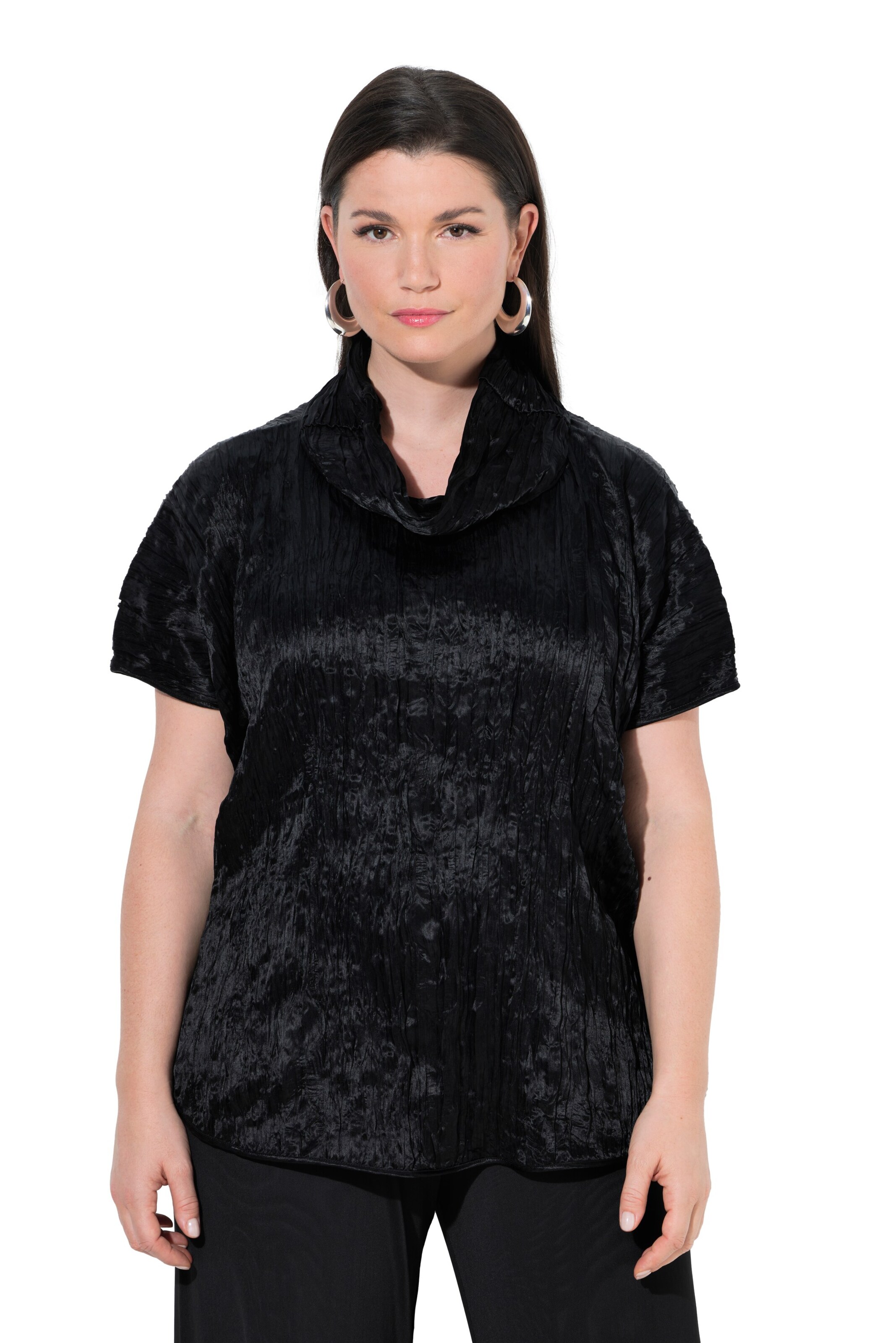 Ulla Popken Bluse in Schwarz: Vorderseite