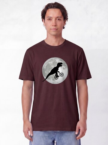 T-Shirt 'Flying TRex' Watapparel en rouge : devant