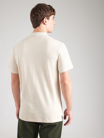 Hackett London Poloshirt 'Mercerised Marl' in Beige: Rückseite