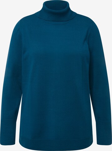 Pull-over Ulla Popken en bleu : devant