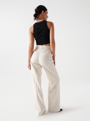Salsa Jeans Wide leg Chino in Wit