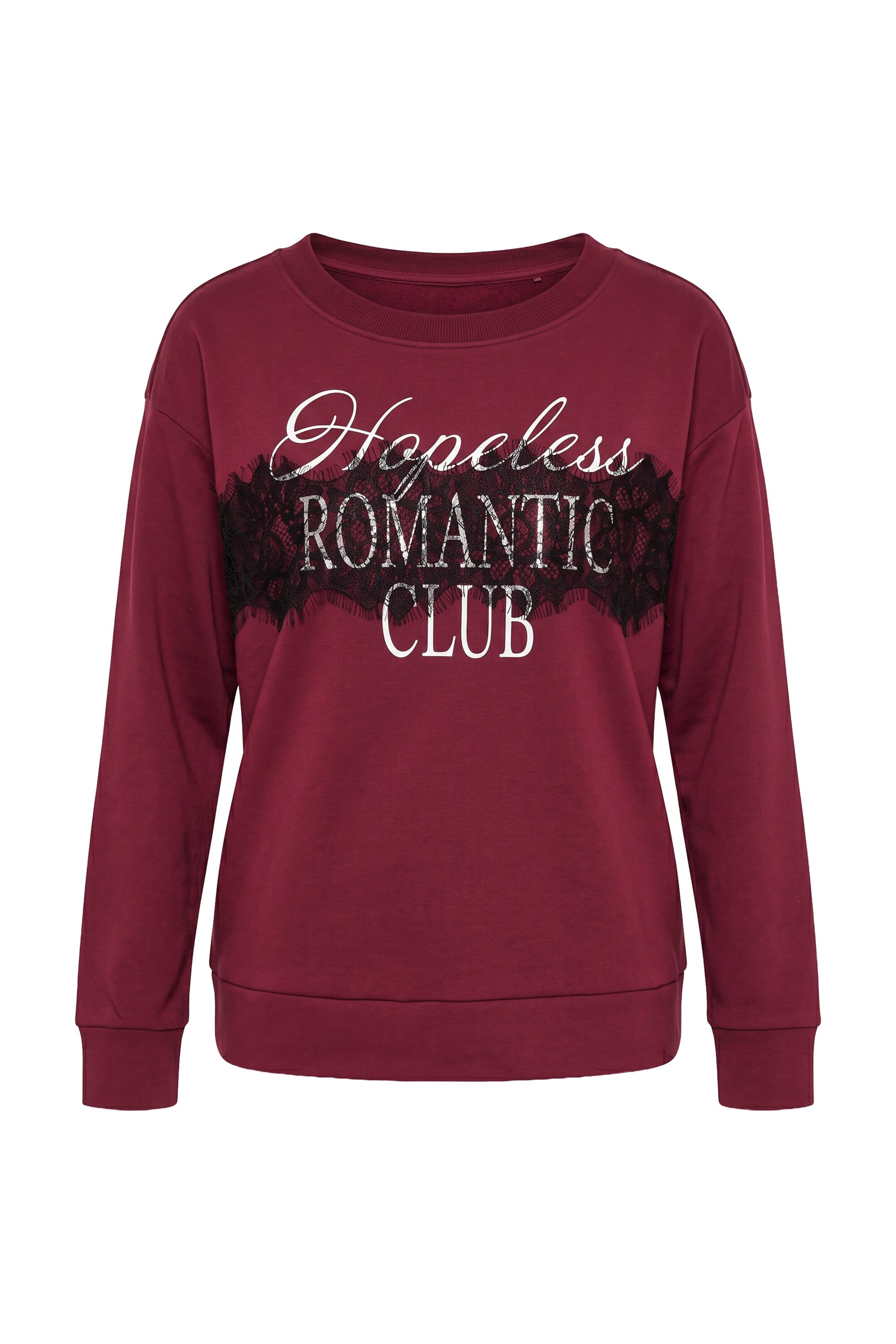 Ulla Popken Sweatshirt in Rood: voorkant