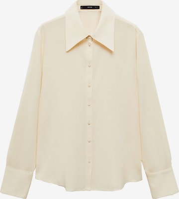 MANGO Blouse 'Corona' in Geel: voorkant