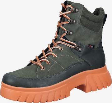 Rieker Schnürstiefelette 'Evolution' in Grün: Vorderseite