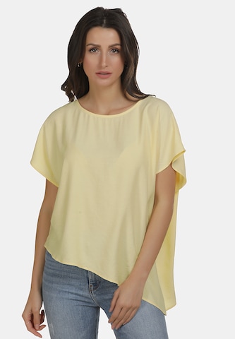 T-shirt usha BLUE LABEL en jaune : devant
