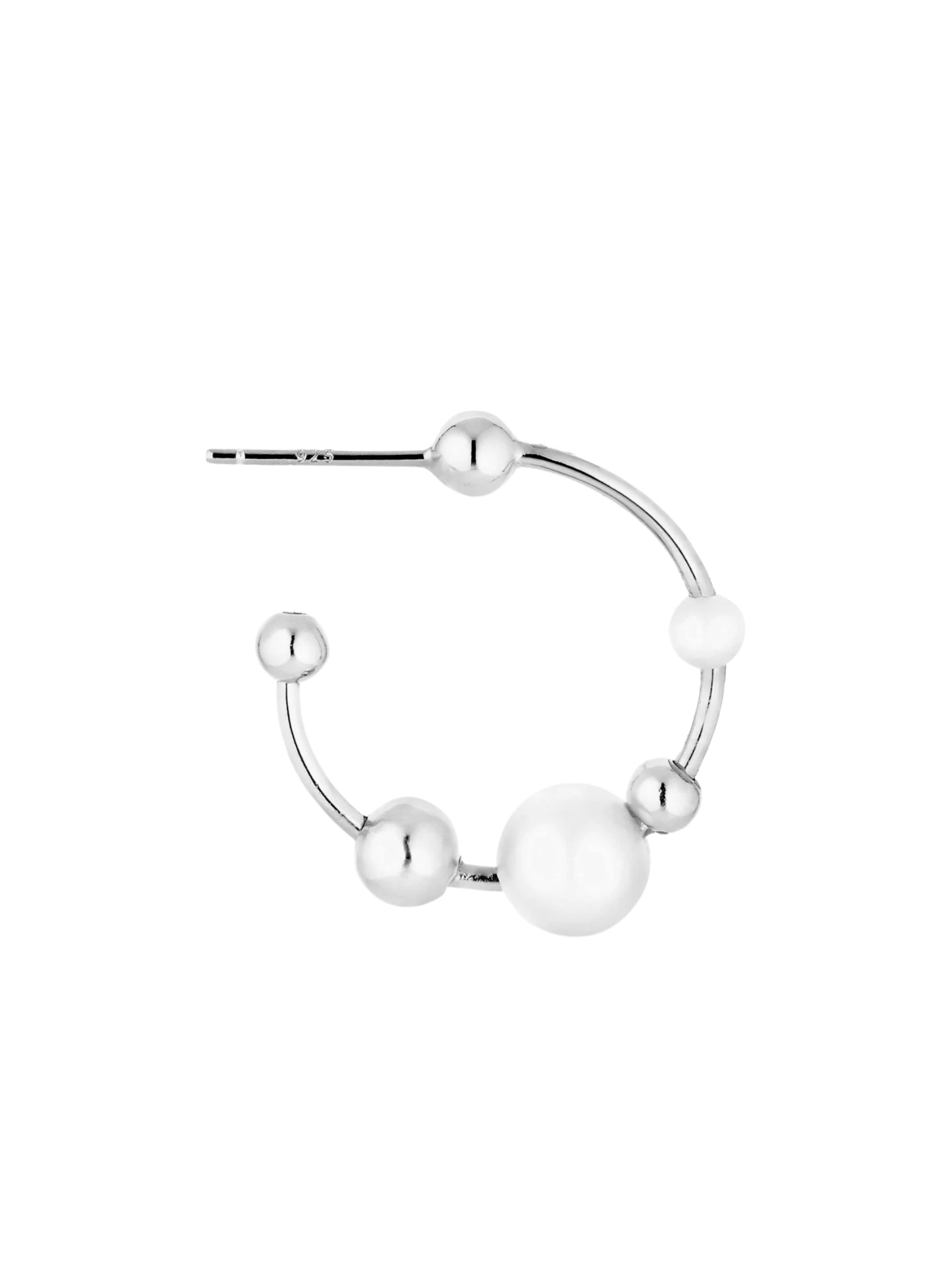 Jane Kønig Øreringe 'Atomic Pearl' i sølv, Produktvisning