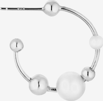 Orecchini 'Atomic Pearl' di Jane Kønig in argento: frontale