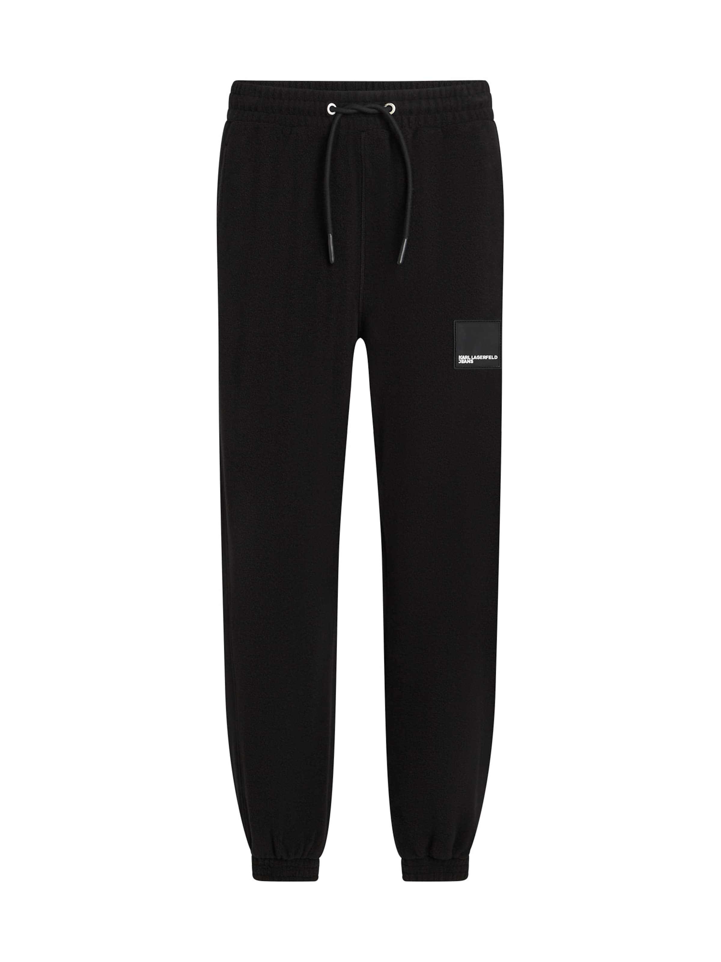 Regular Pantalon KARL LAGERFELD JEANS en noir : devant