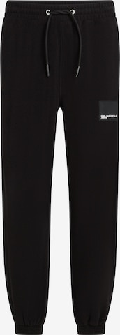 juoda KARL LAGERFELD JEANS Standartinis Kelnės: priekis