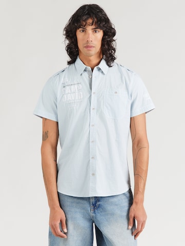 Coupe slim Chemise CAMP DAVID en bleu