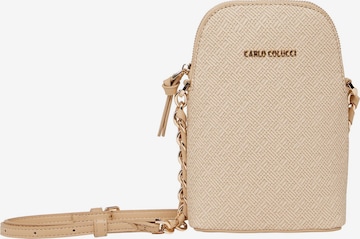 Carlo Colucci Crossbody Bag 'Devalier' in Beige: front