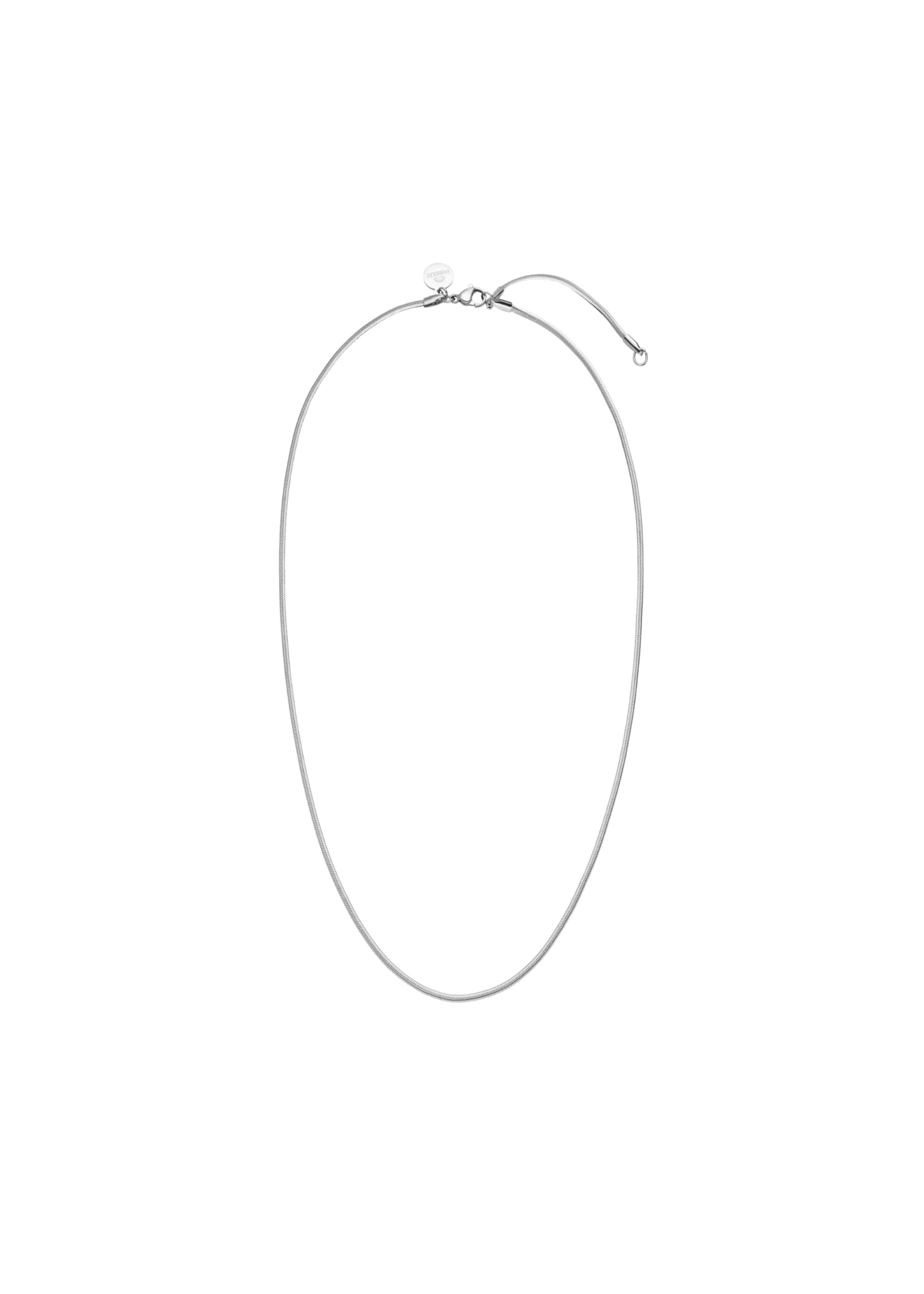 PURELEI Ketting 'Sleeky' in Zilver: voorkant