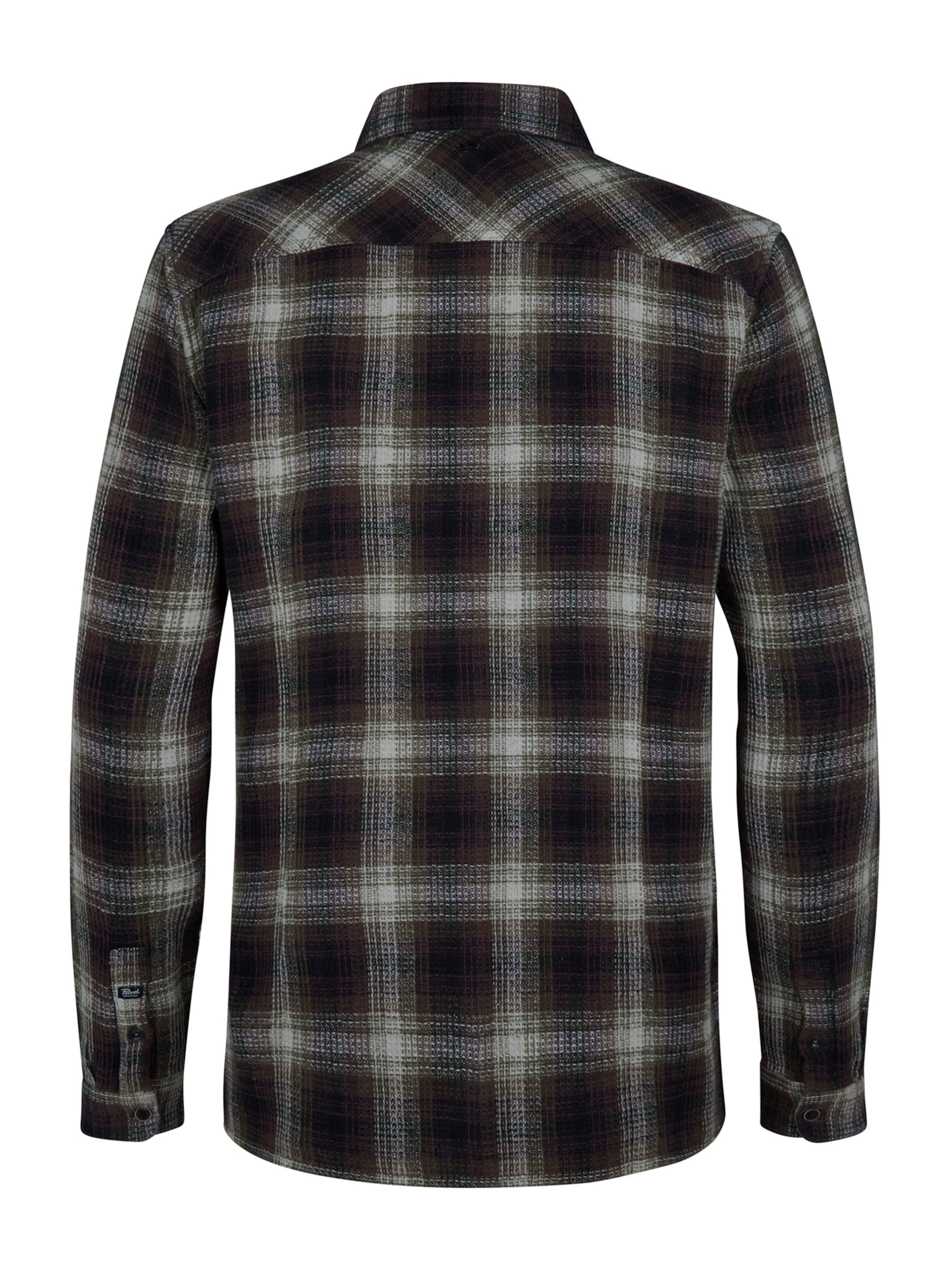 Petrol Industries Средняя посадка Рубашка в Красный