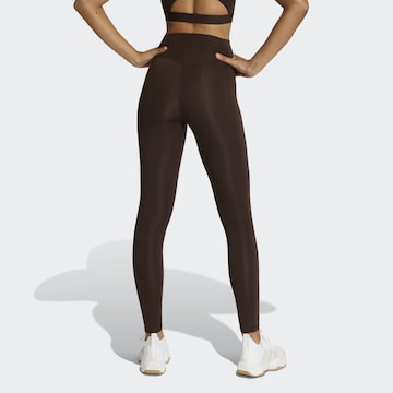 ADIDAS PERFORMANCE Skinny Sports trousers 'Opt Ess' in Brown