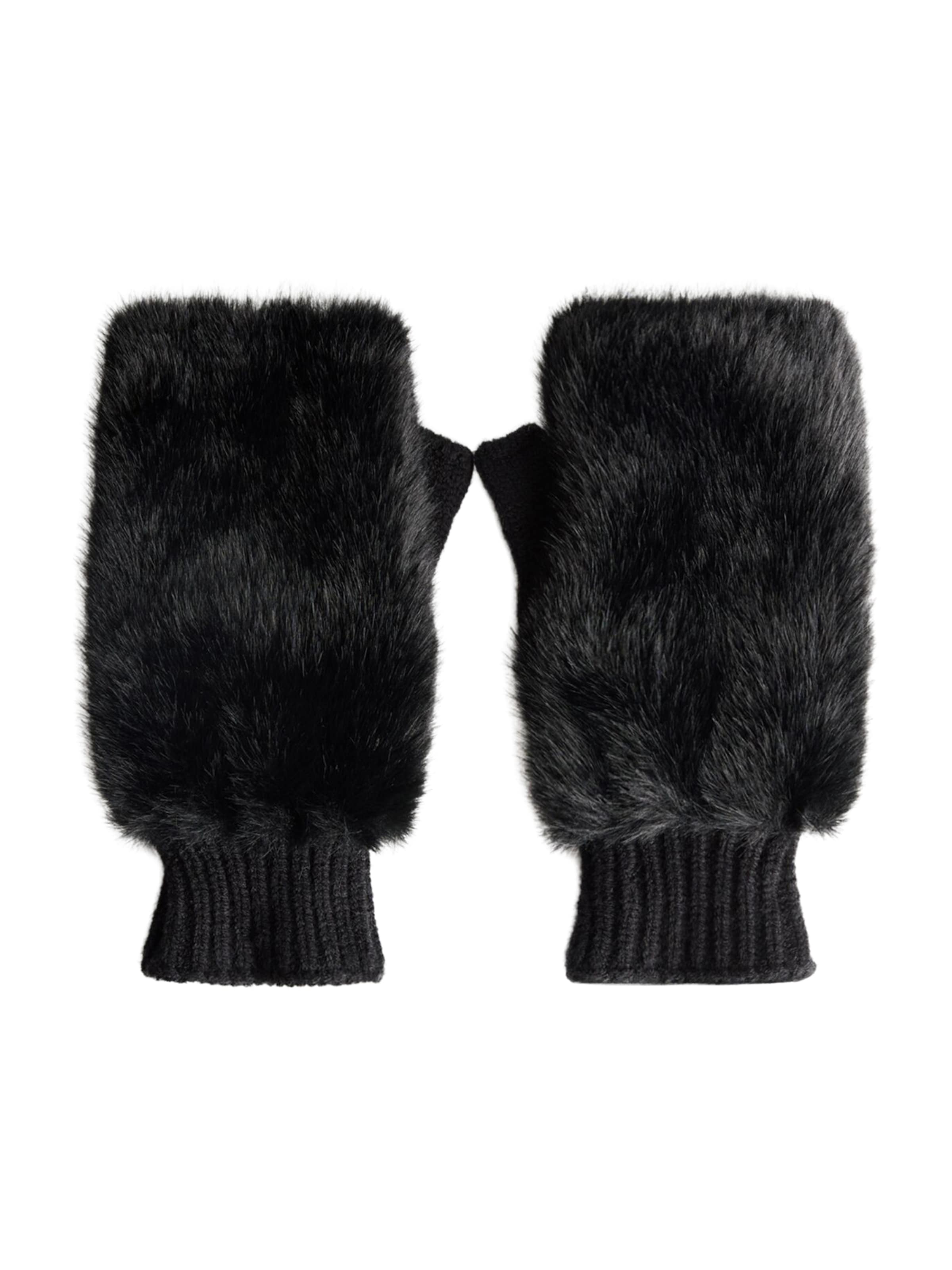 Bershka Ocieplacze na ręce w kolorze czarny: przód