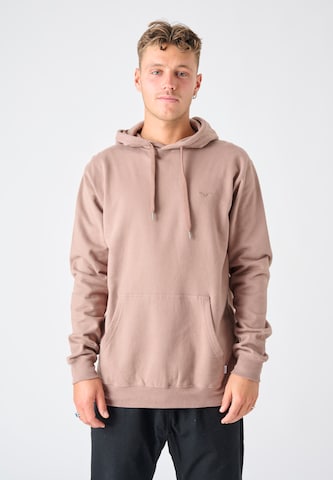 Cleptomanicx Sweatshirt 'Ligull' in Brown: front