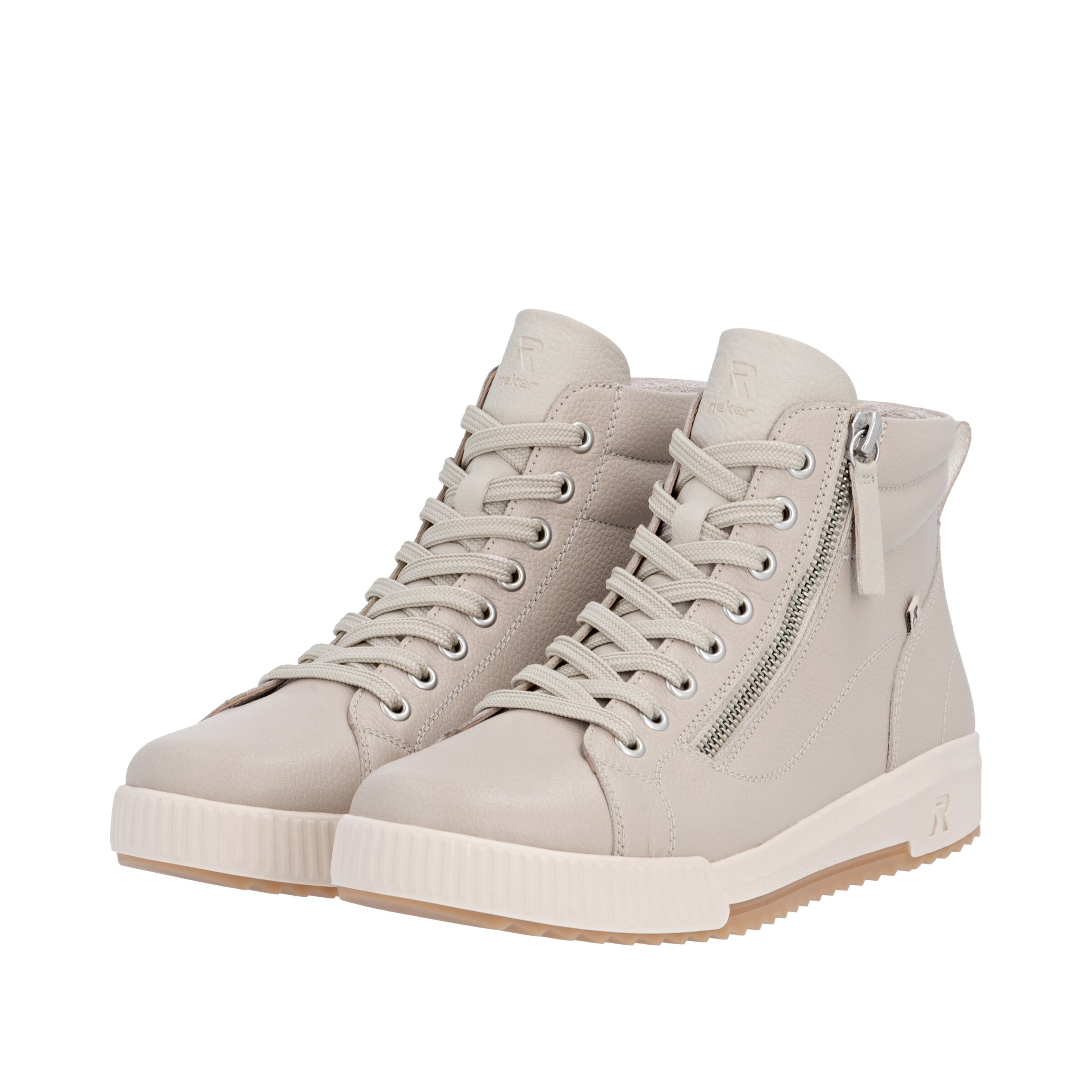 Rieker - Sapatilhas altas em bege