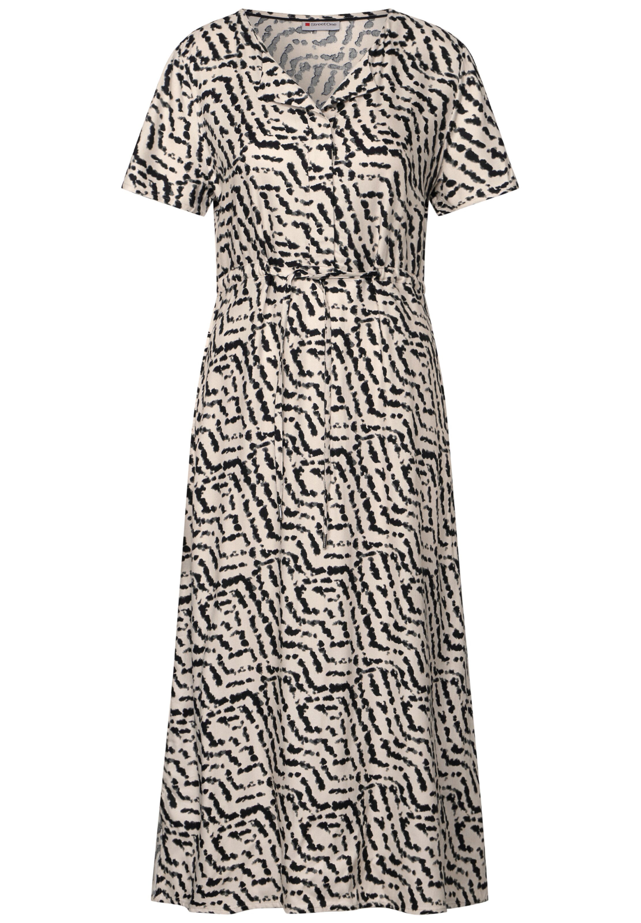 STREET ONE Kleid in Beige: Vorderseite