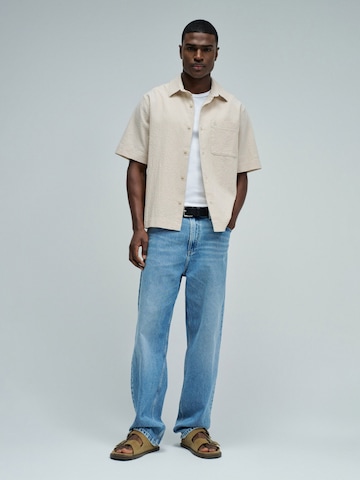 Salsa Jeans Comfort fit Overhemd in Beige