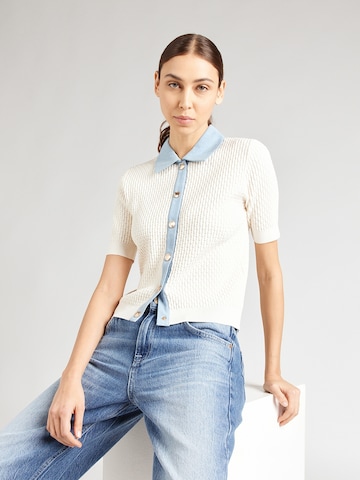 Morgan Πλεκτή ζακέτα σε μπεζ: μπροστά