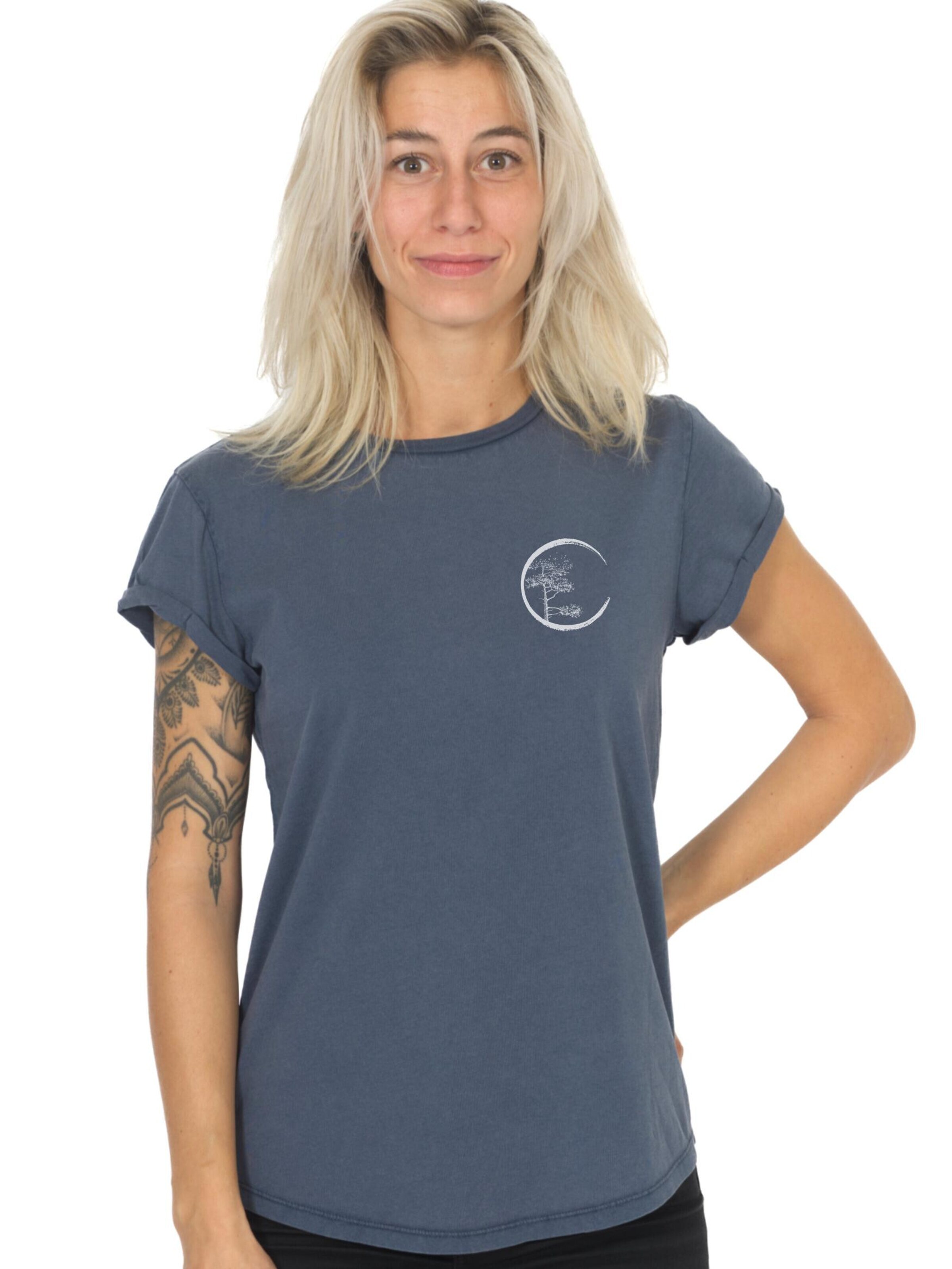T-shirt Life-Tree en bleu
