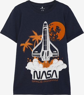 NAME IT Shirt 'Nasa' in Blue: front