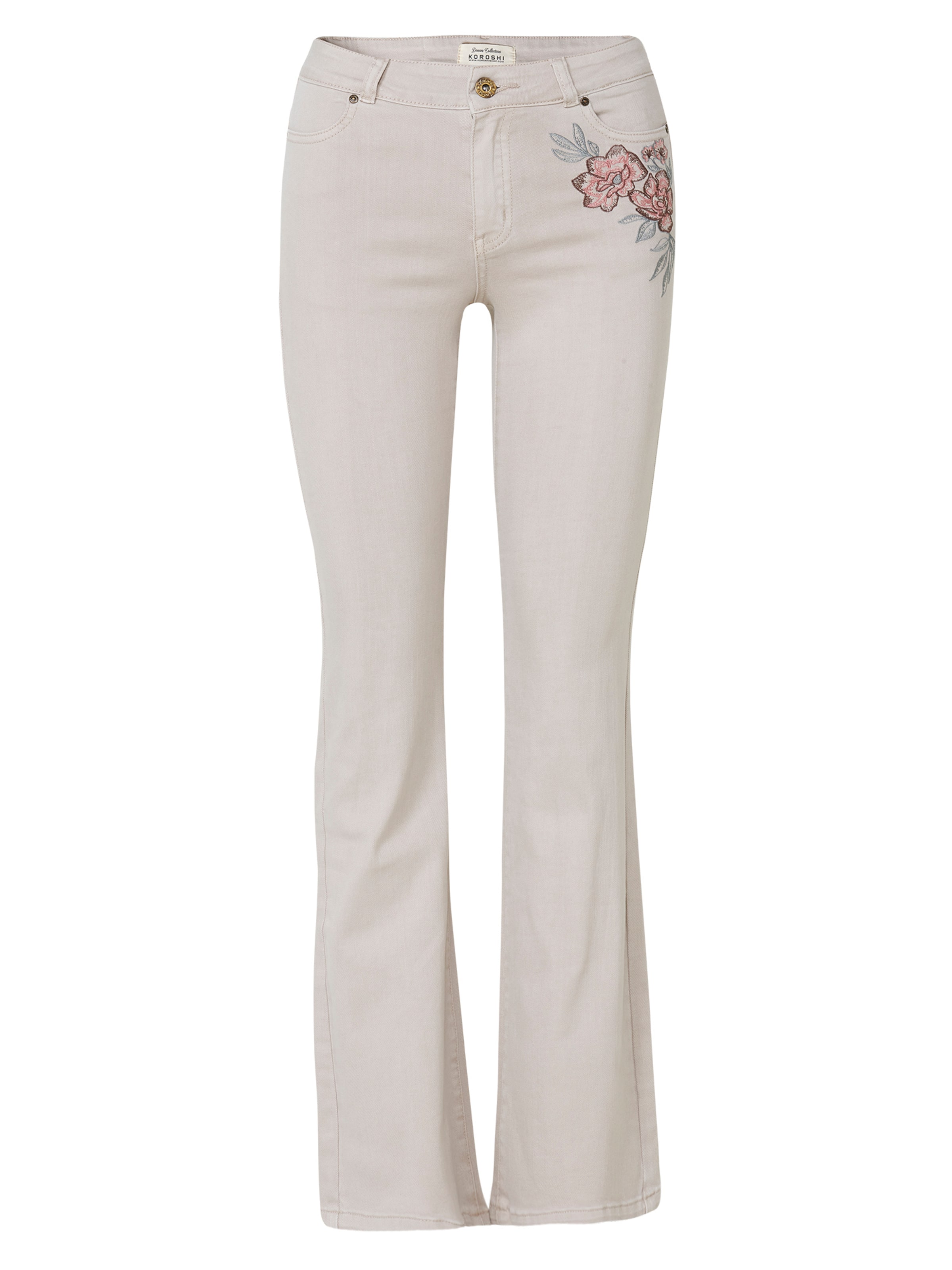 KOROSHI Flared Farmer - bézs: elől