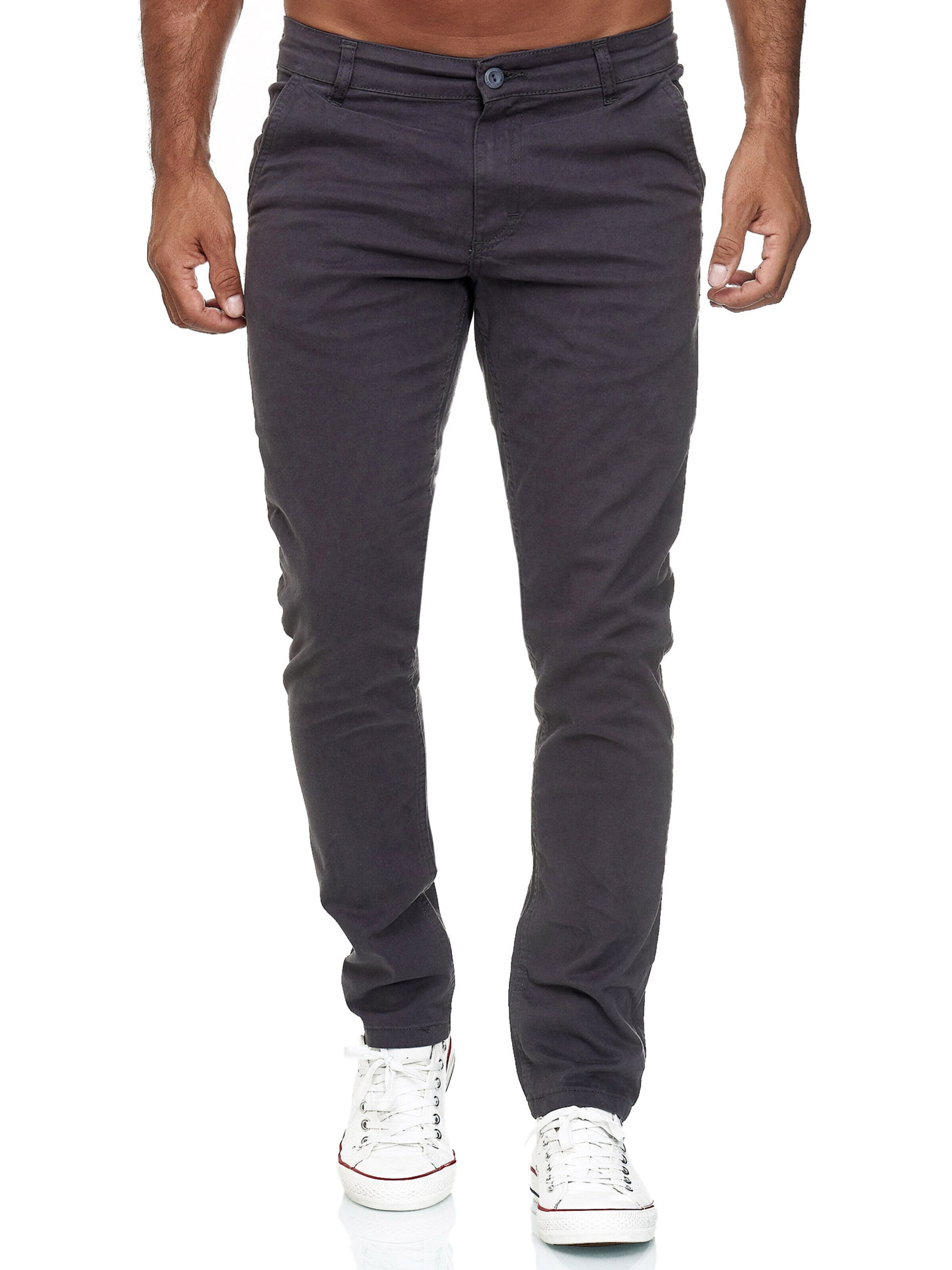 Tazzio Slimfit Chinohose '19530'‌‌‌‌‌‌‌‌ in Grau: Vorderseite