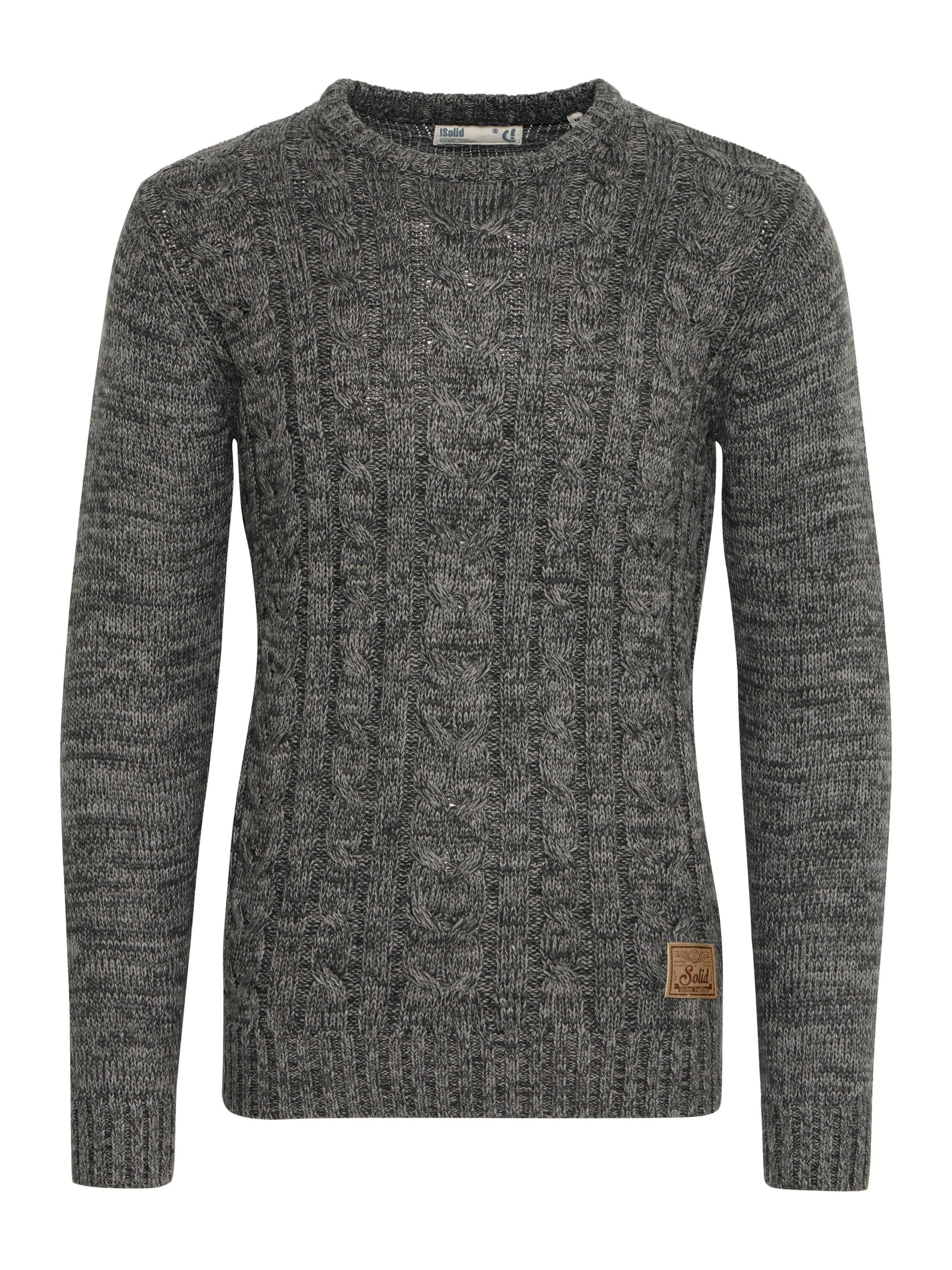 !Solid Trui 'Philemon' in Grijs: voorkant