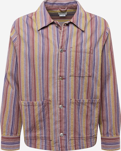 WEEKDAY Overhemd 'Alan' in de kleur Riet / Donkerlila / Oudroze / Offwhite, Productweergave