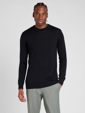 KnowledgeCotton Apparel Sweater in Black: front