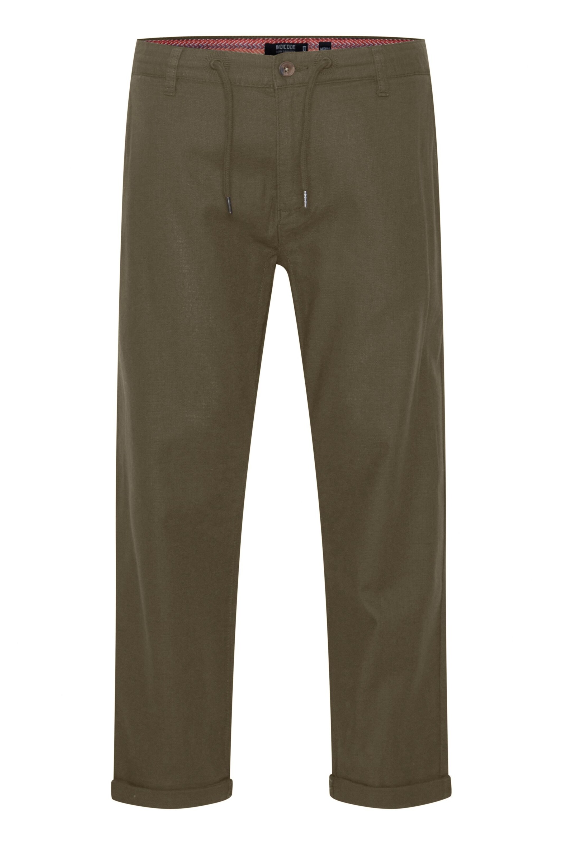 INDICODE JEANS Chino 'Combat' in Groen: voorkant