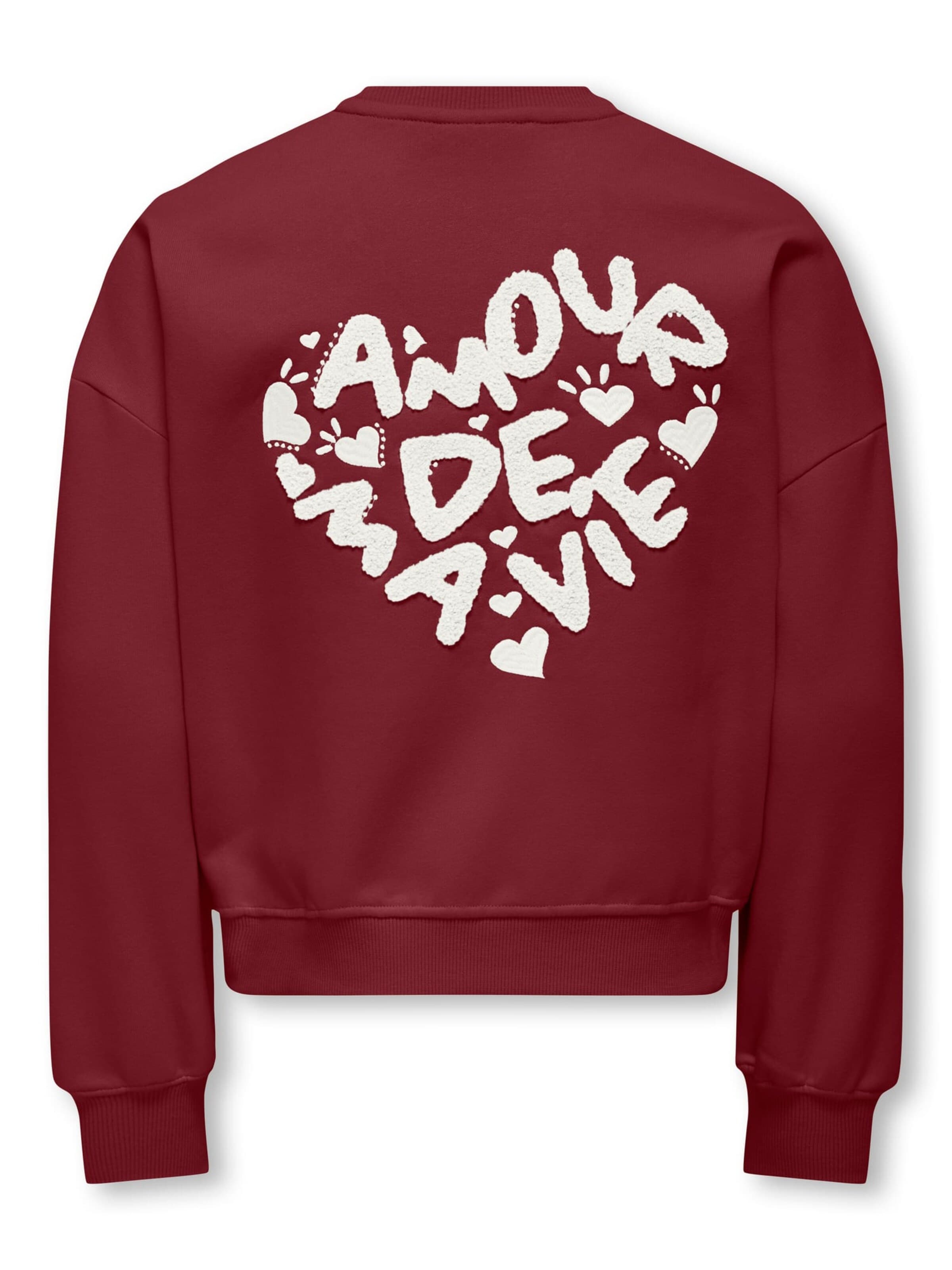 ONLY Sweatshirt 'Tammie' in Red