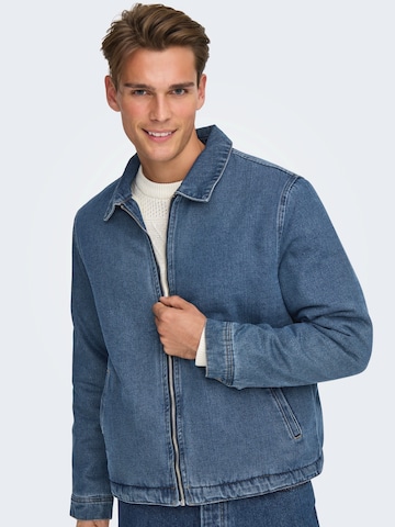 Only & Sons Between-Season Jacket in Blue