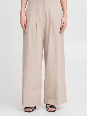 ICHI - Loosefit Pantalón ' IHUNITY ' en beige