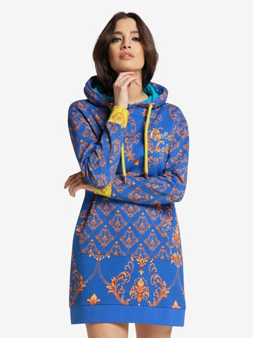 Robe 'Civetta' Carlo Colucci en bleu : devant