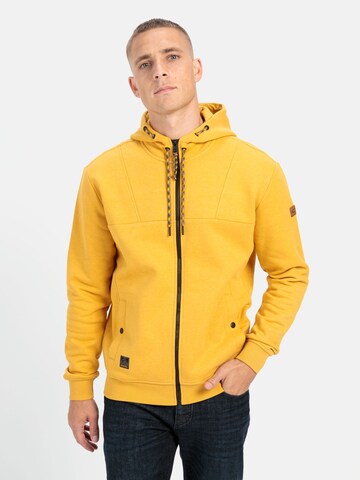 CAMEL ACTIVE Sweatjacke in Gelb: Vorderseite