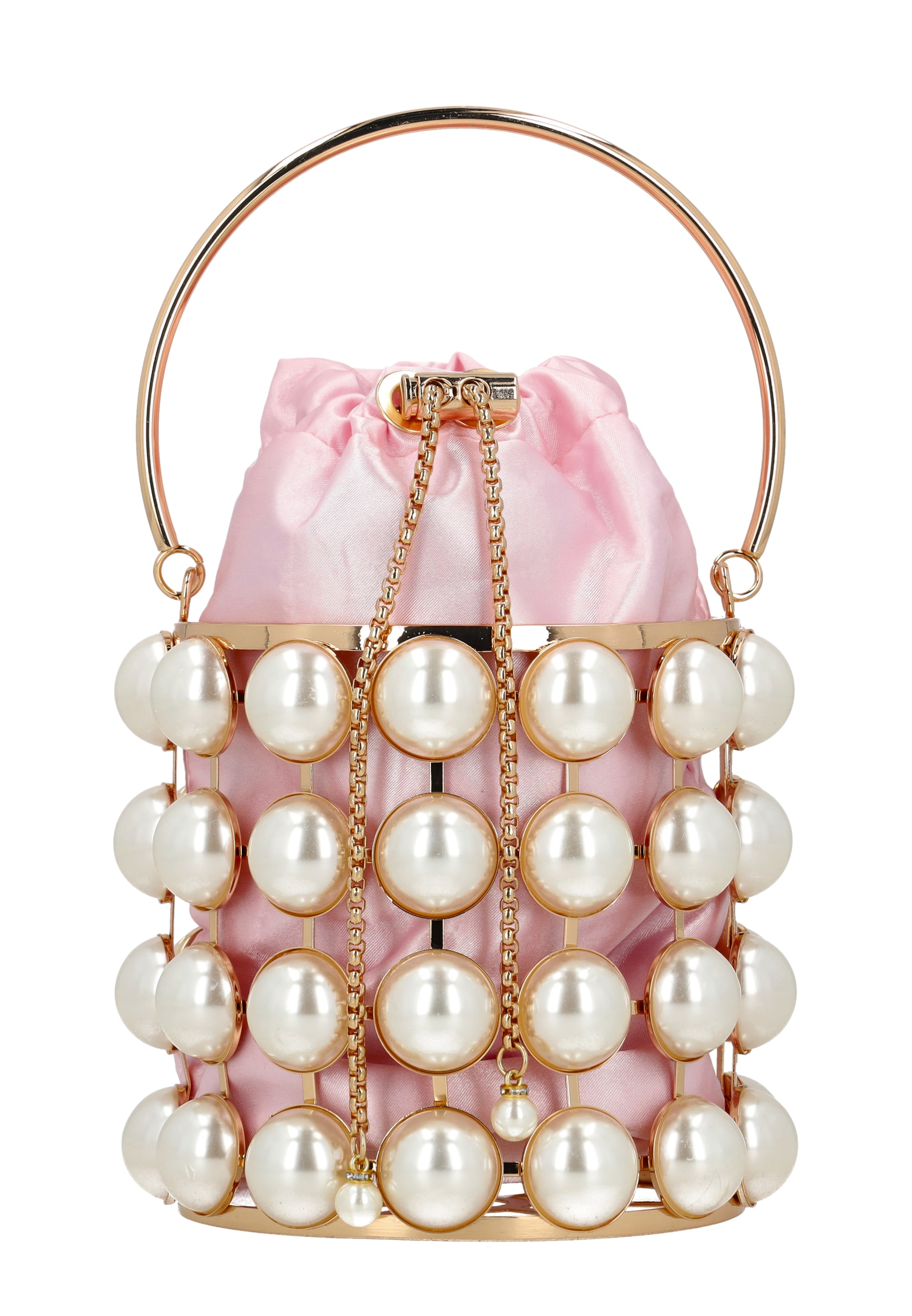 faina Clutch in Pink: Vorderseite