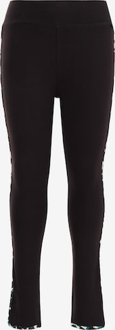 WE Fashion Skinny Leggings in Black: front