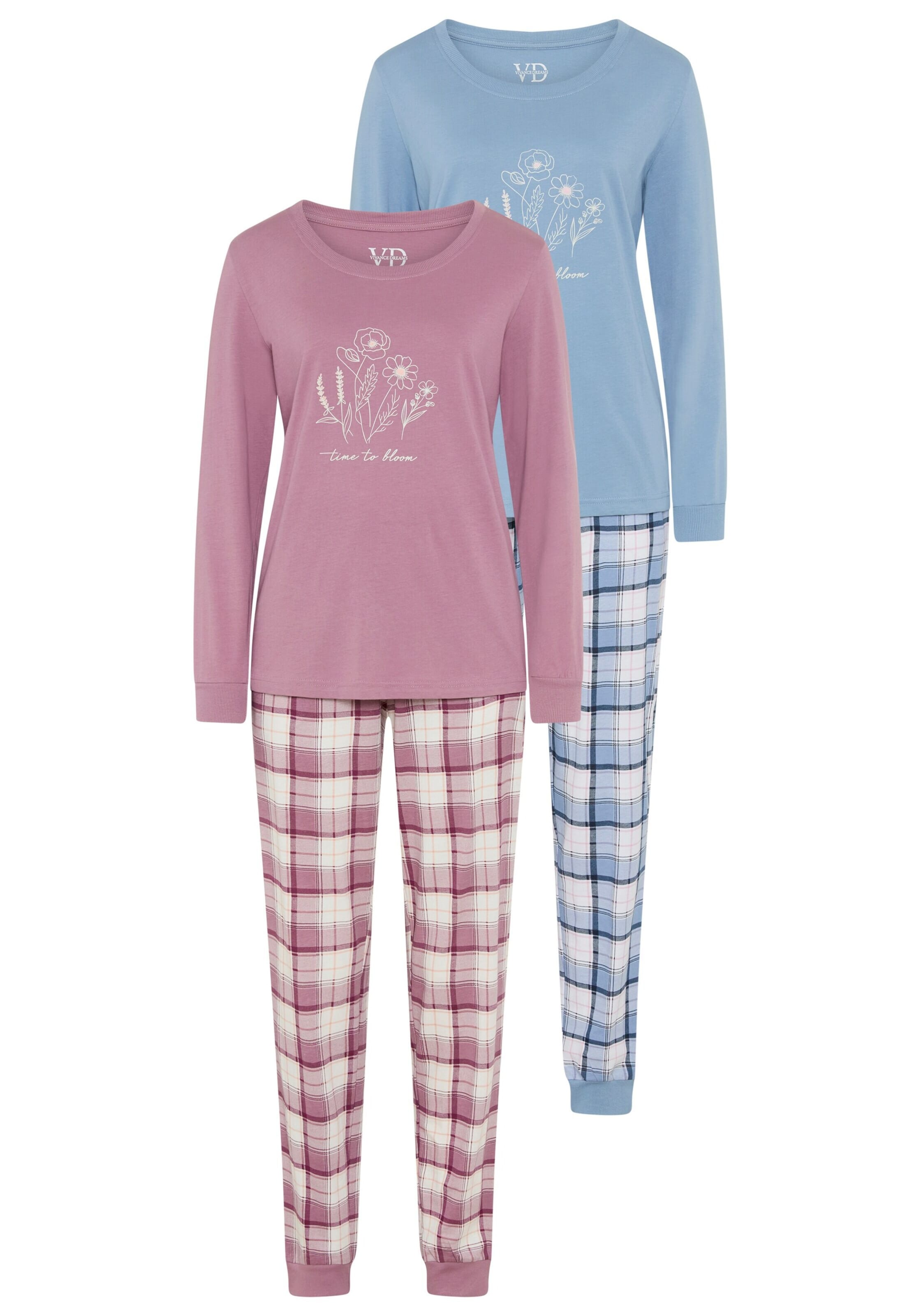VIVANCE Pajama in Blue: front